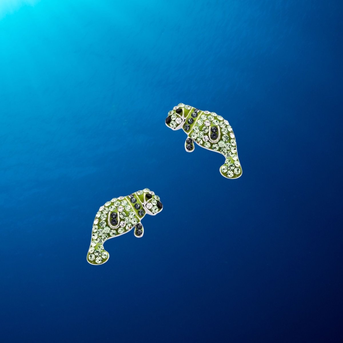 Sterling Silver Florida Manatee Earrings - The Celtic Gift Store - Jewelry