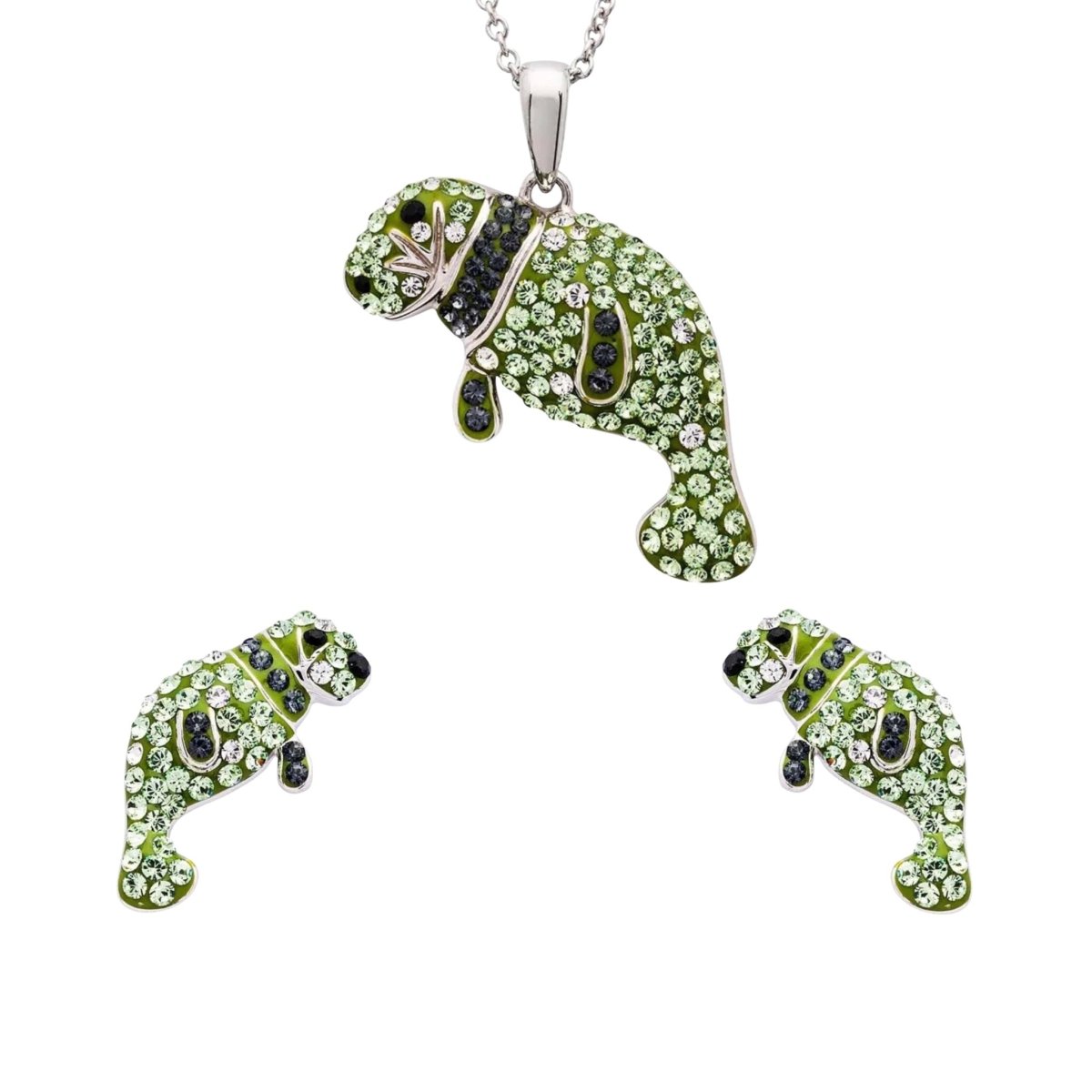 Sterling Silver Florida Manatee Necklace - The Celtic Gift Store - Necklaces