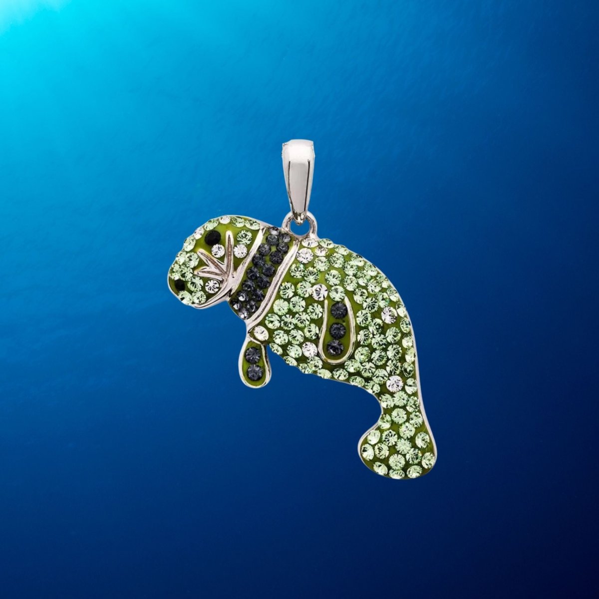 Sterling Silver Florida Manatee Necklace - The Celtic Gift Store - Necklaces