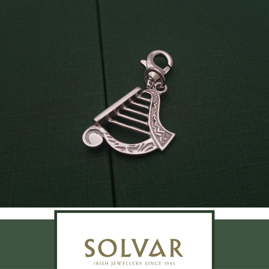 Sterling Silver Irish Harp Charm