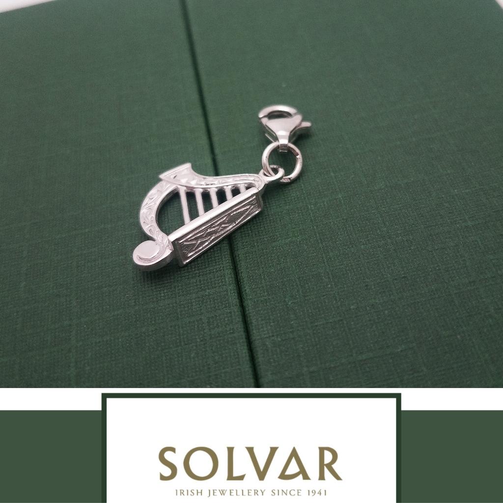 Sterling Silver Irish Harp Charm