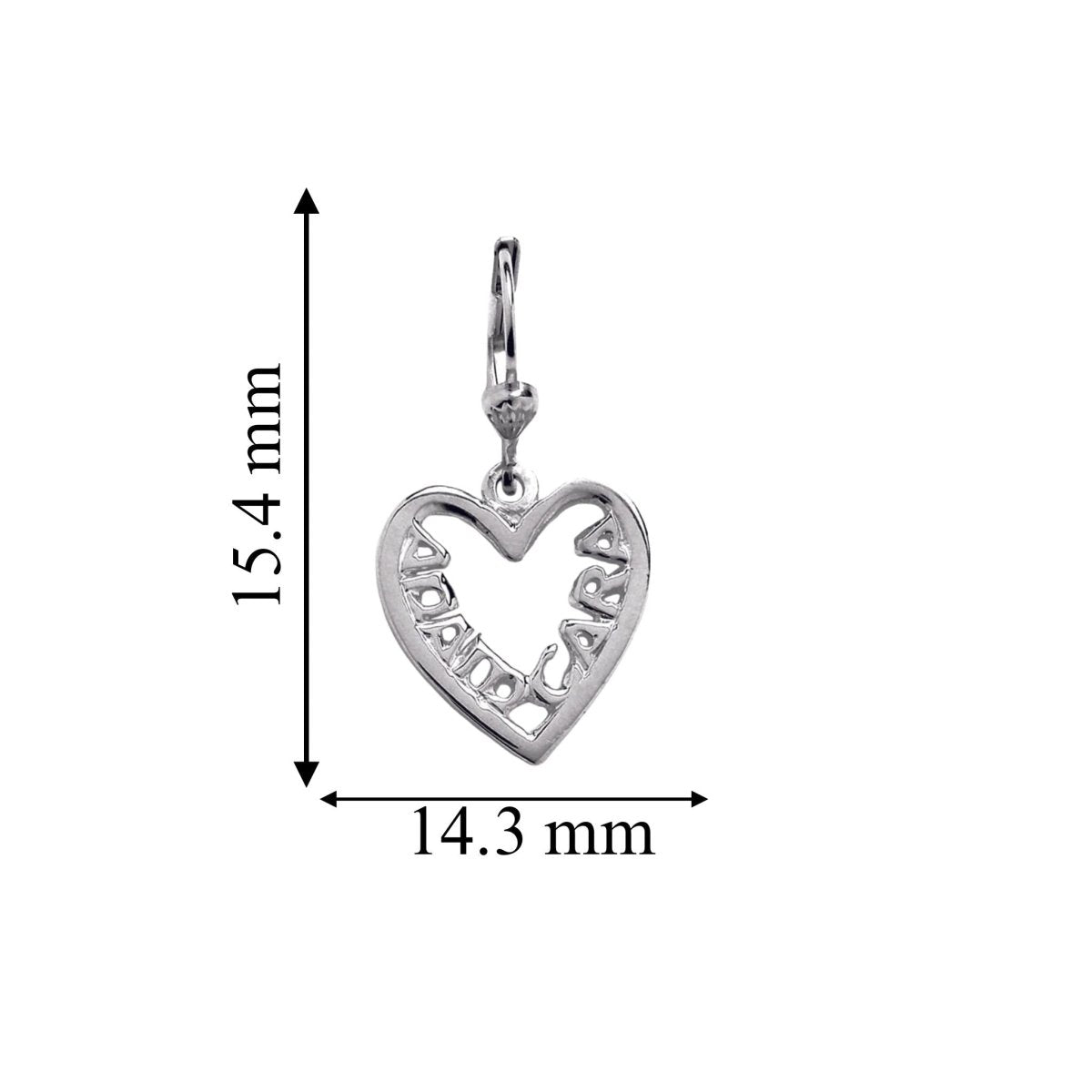 Sterling Silver Irish Mo Anam Cara Filigree Heart Earrings - The Celtic Gift Store - Earrings