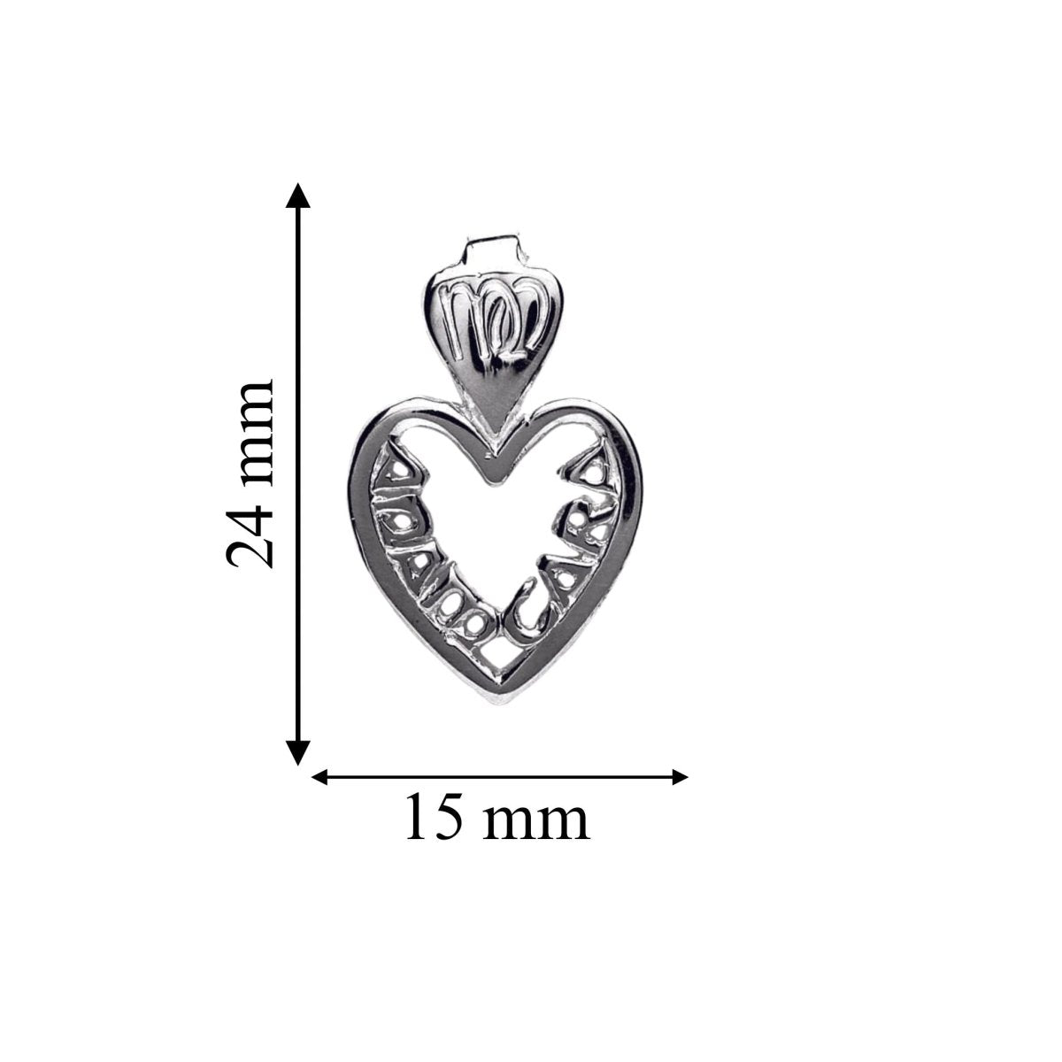 Sterling Silver Irish Mo Anam Cara Filigreed Heart Necklace - Small - The Celtic Gift Store - Necklaces