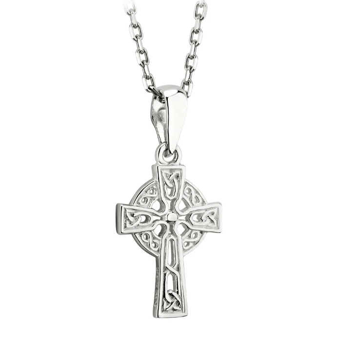 Sterling Silver Petite Filigree Celtic Cross - The Celtic Gift Store - Necklaces