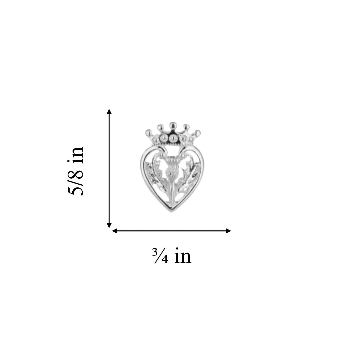 Sterling Silver Scottish Luckenbooth Earrings - The Celtic Gift Store - Earrings