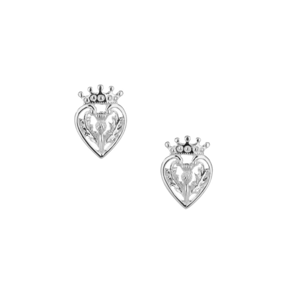 Sterling Silver Scottish Luckenbooth Earrings - The Celtic Gift Store - Earrings