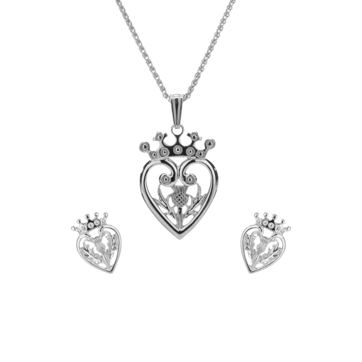 Sterling Silver Scottish Luckenbooth Earrings - The Celtic Gift Store - Earrings