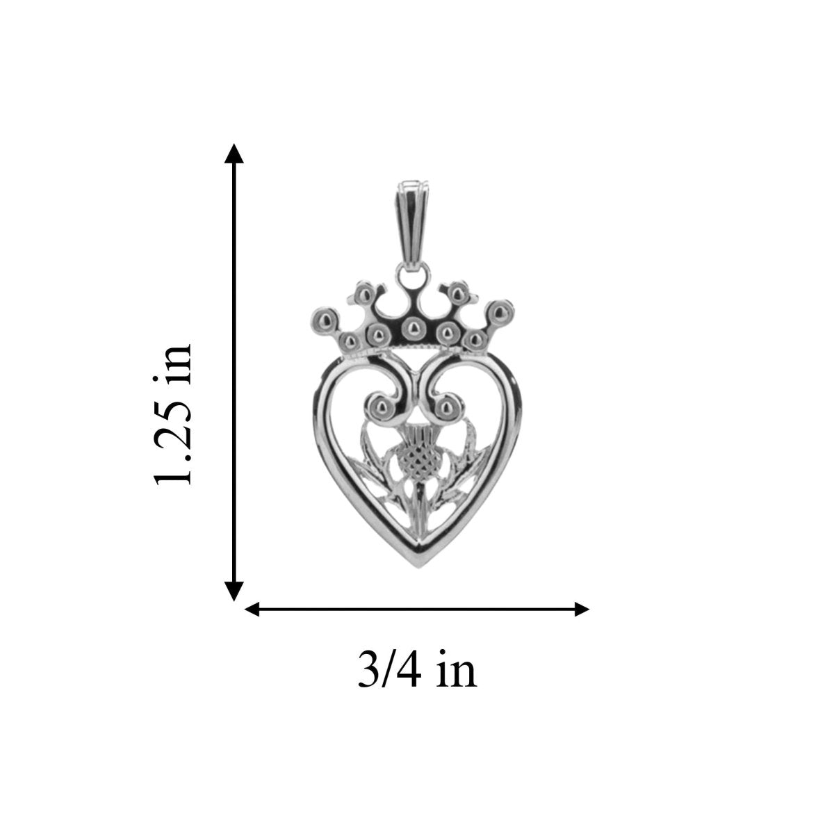 Sterling Silver Scottish Luckenbooth Necklace - The Celtic Gift Store - Necklaces