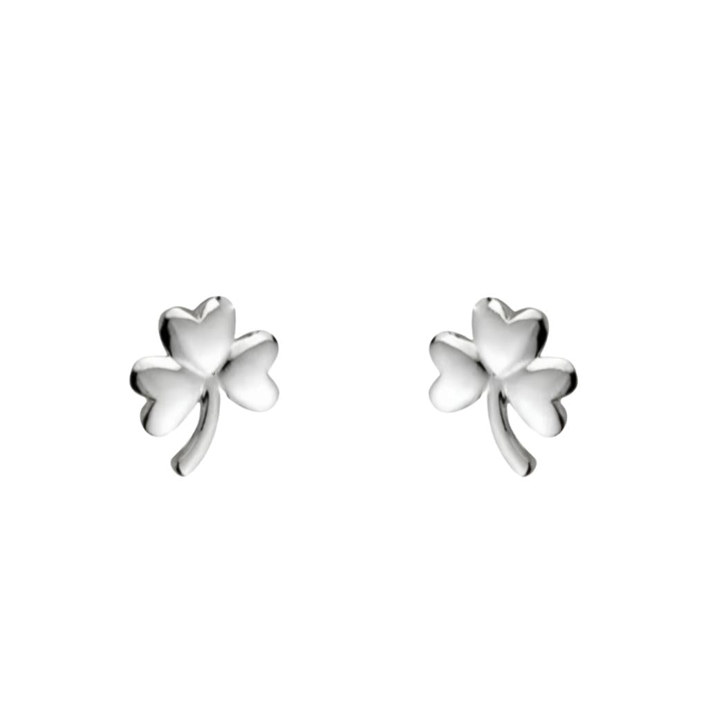 Sterling Silver Shamrock Earrings