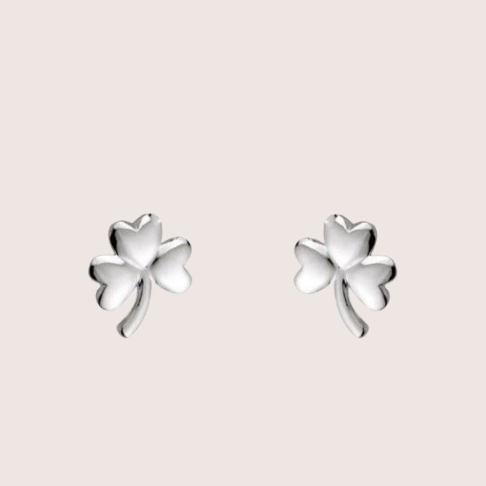Sterling Silver Shamrock Earrings