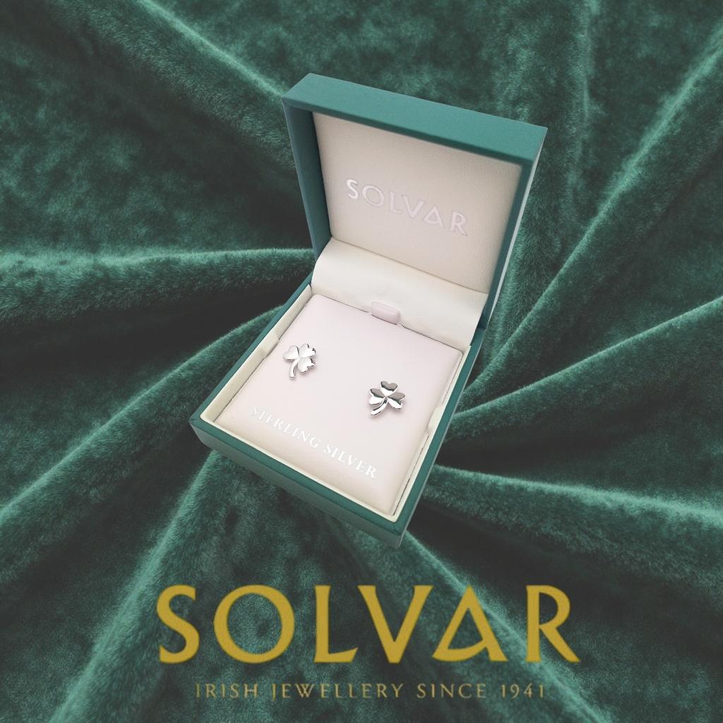 Sterling Silver Shamrock Earrings