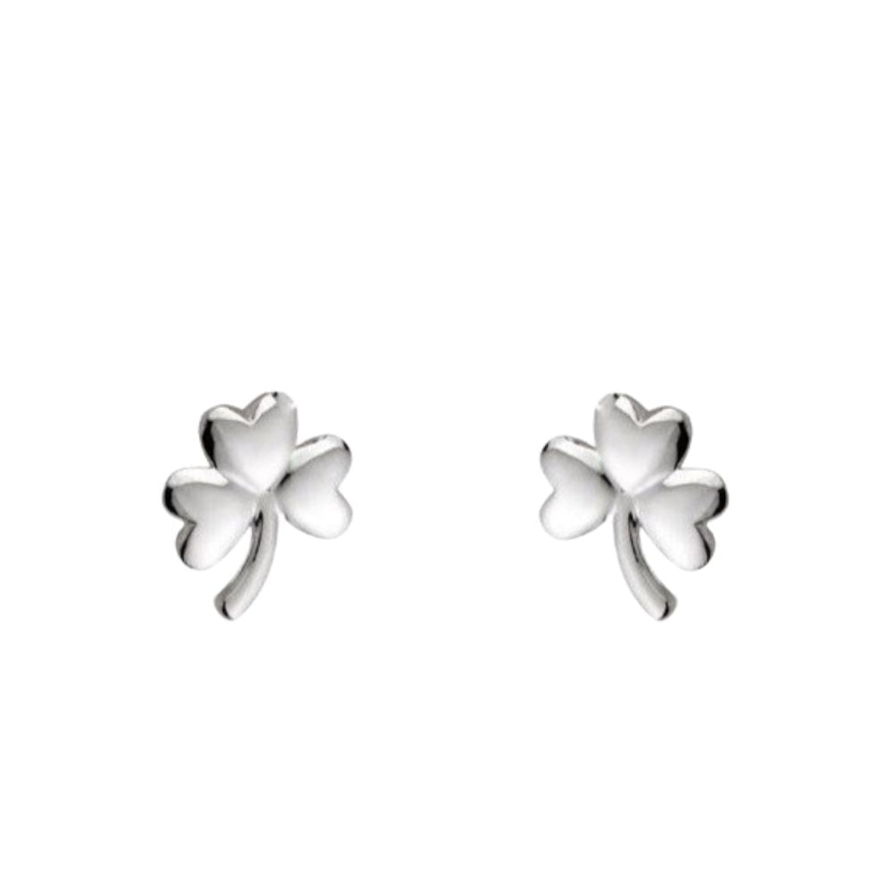 Sterling Silver Shamrock Earrings - The Celtic Gift Store - Earrings