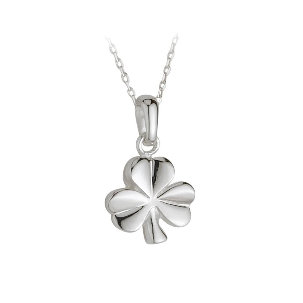Sterling Silver Shamrock Necklace