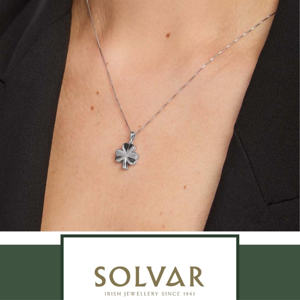 Sterling Silver Shamrock Necklace