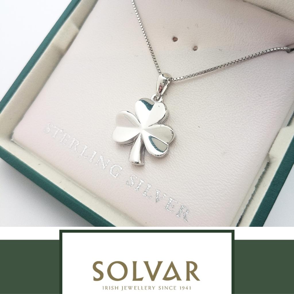 Sterling Silver Shamrock Necklace