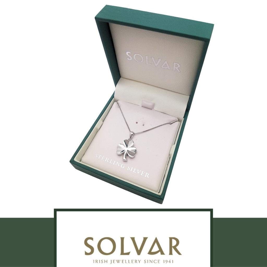 Sterling Silver Shamrock Necklace