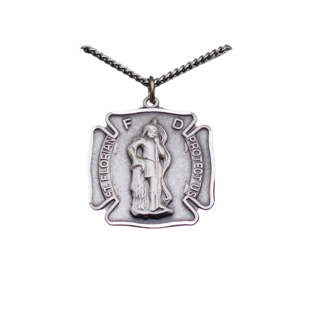 Sterling Silver St. Florian Medal