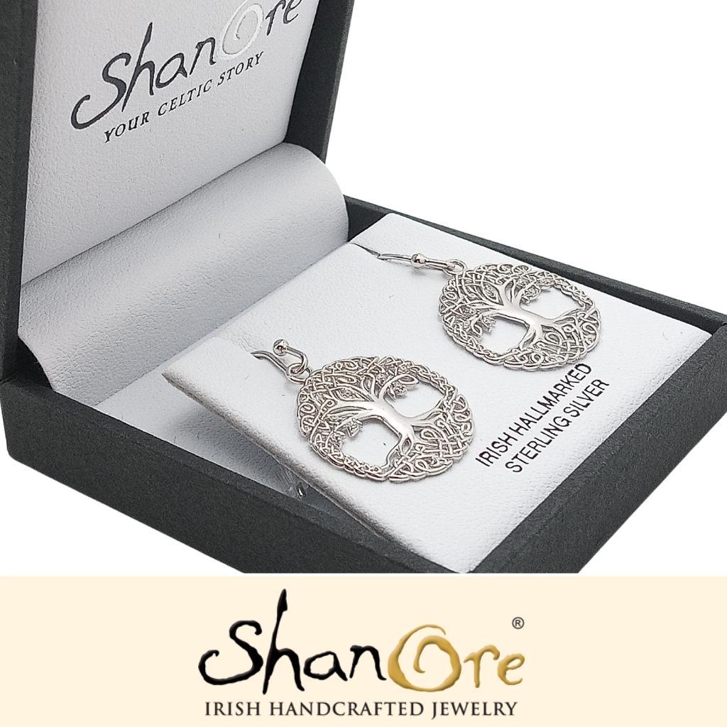 Sterling Silver Tree of Life Earrings