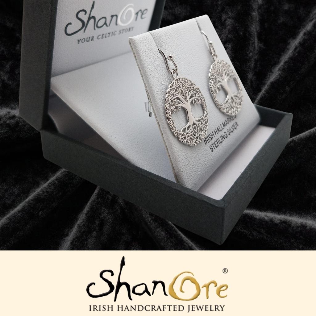 Sterling Silver Tree of Life Earrings