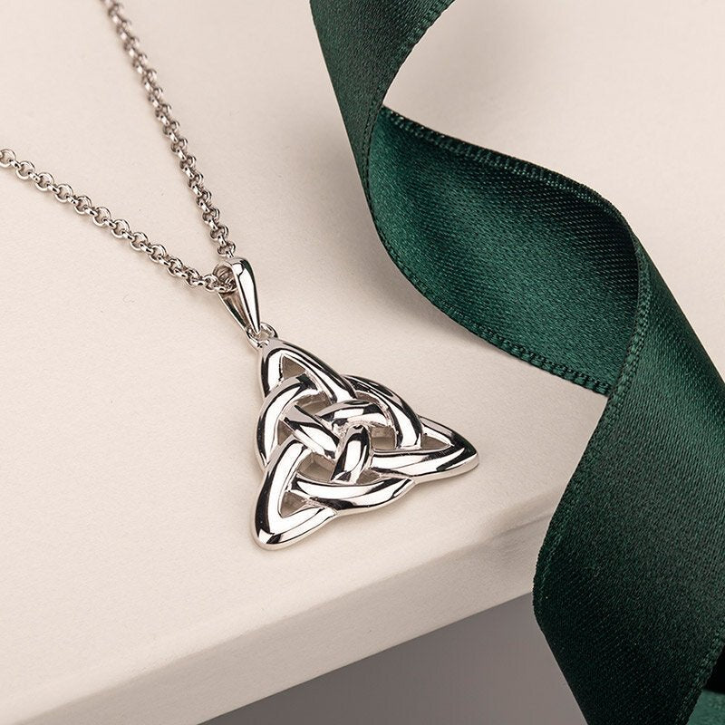 Sterling Silver Trinity Celtic Knot Necklace - The Celtic Gift Store - Necklaces