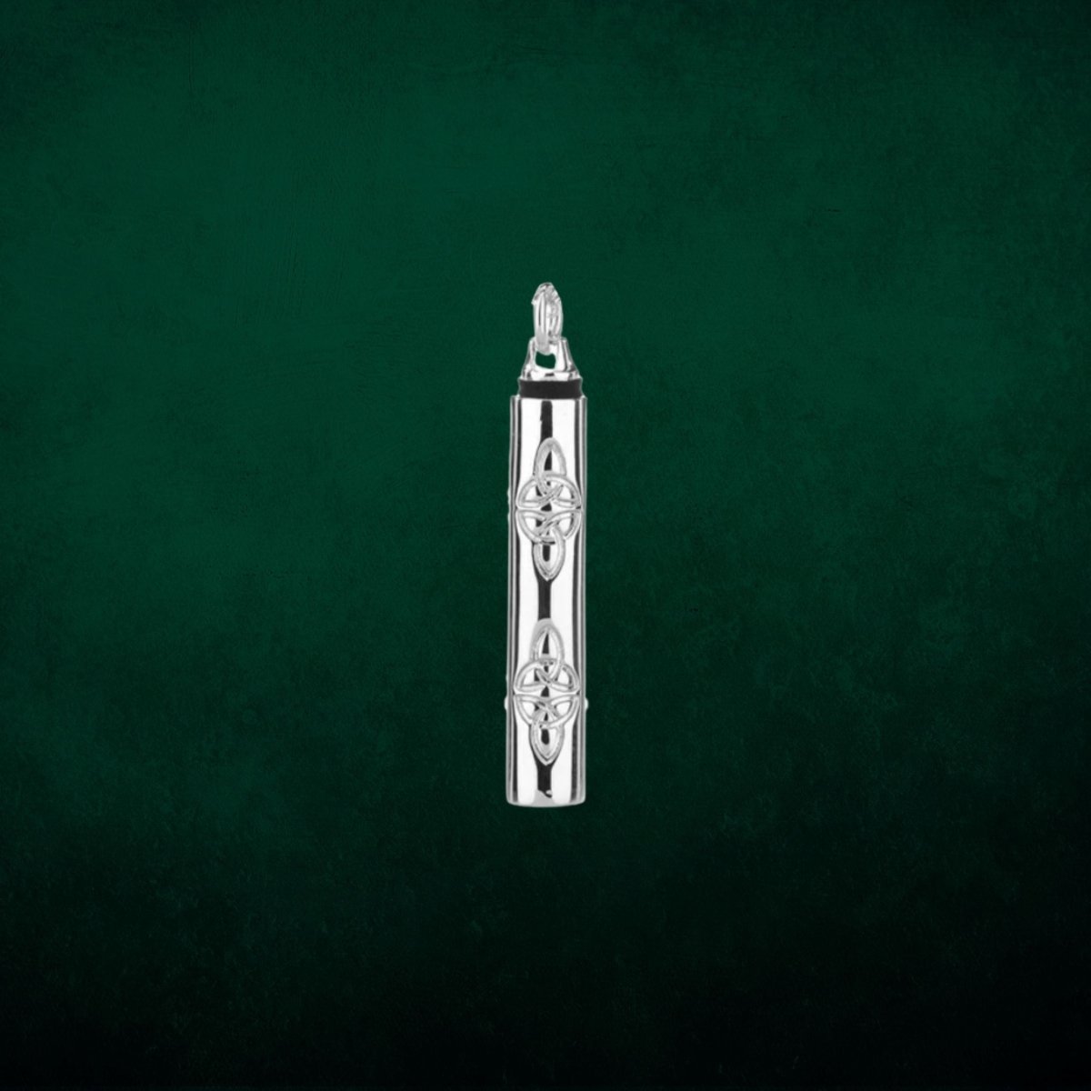 Sterling Silver Trinity Knot Keepsake Vial Necklace - The Celtic Gift Store - Necklaces