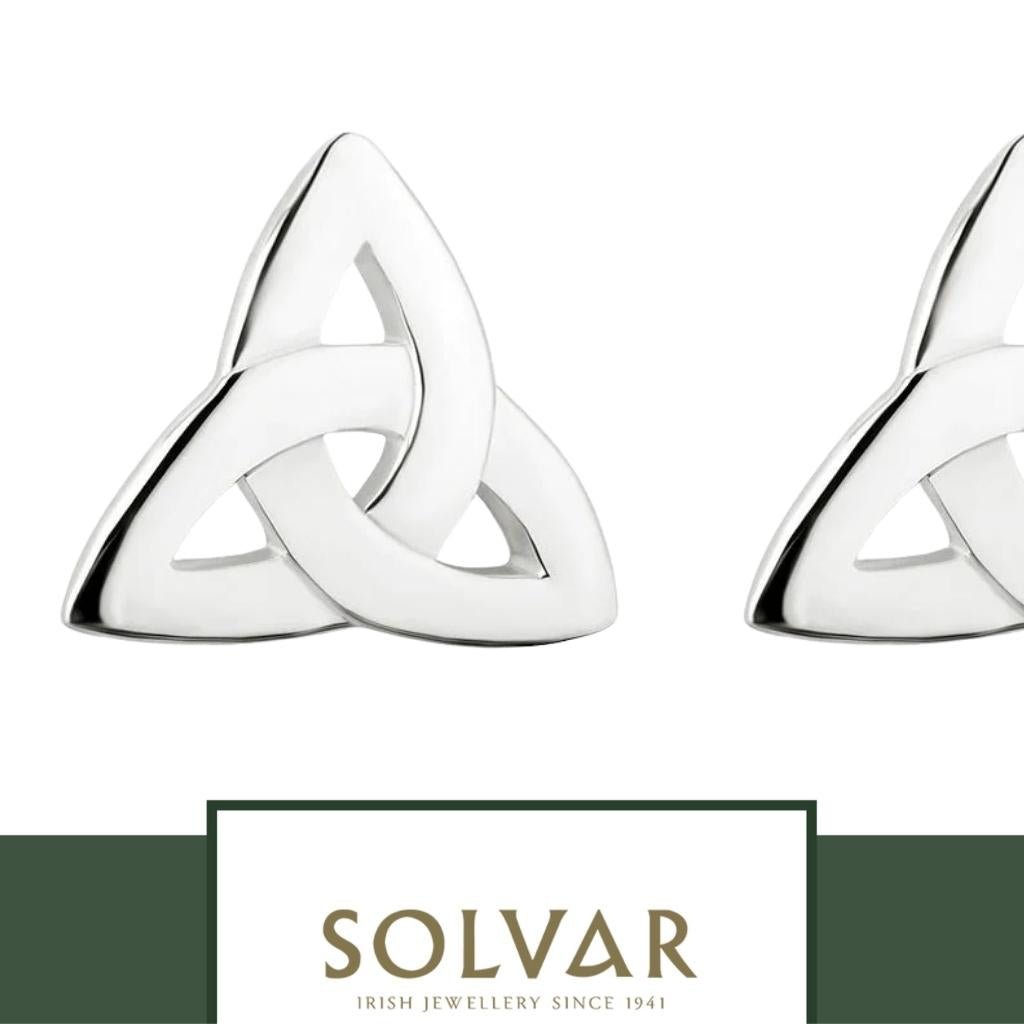 Sterling Silver Trinity Knot Stud Earrings