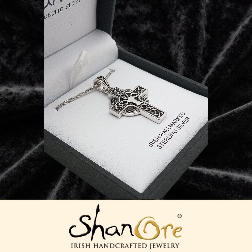 Sterling Silver Unisex Tree of Life Celtic Cross