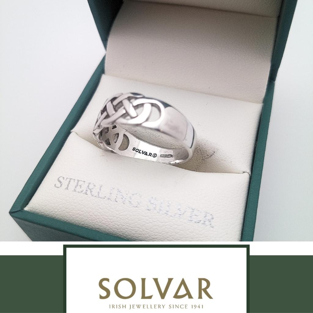 Sterling Silver Woven Celtic Knot Ring