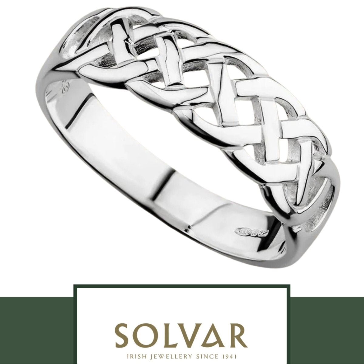 Sterling Silver Woven Celtic Knot Ring