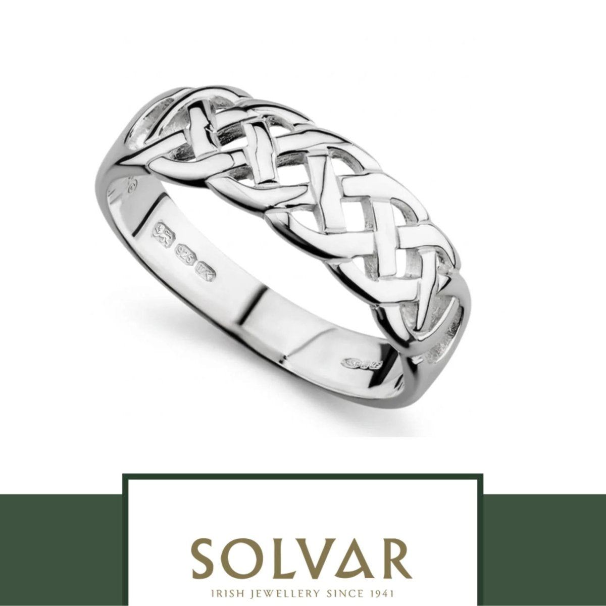 Sterling Silver Woven Celtic Knot Ring