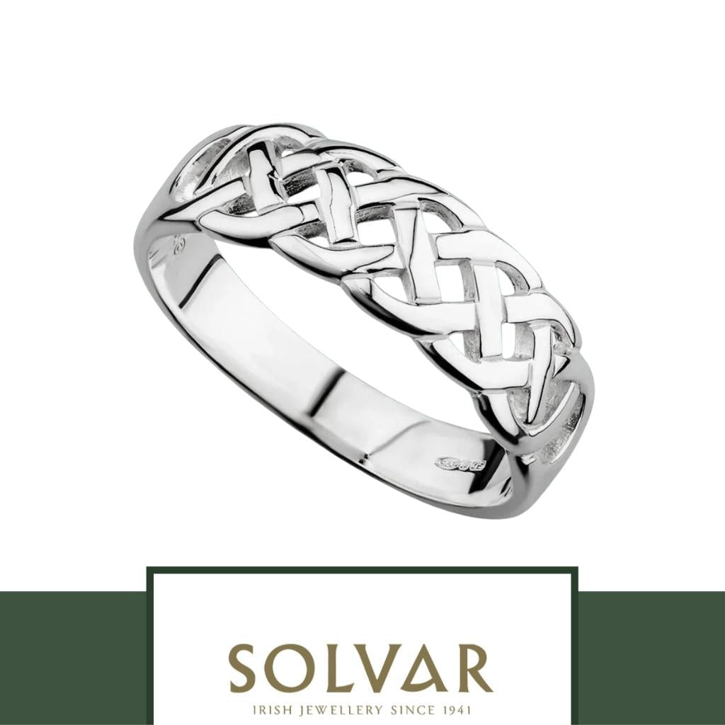 Sterling Silver Woven Celtic Knot Ring