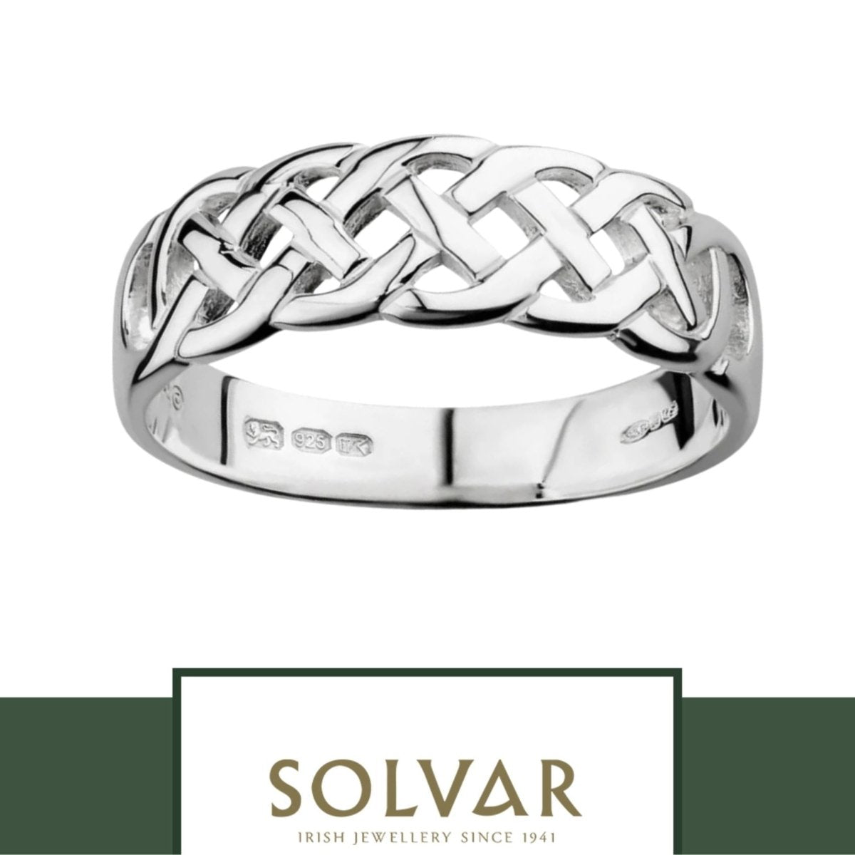Sterling Silver Woven Celtic Knot Ring