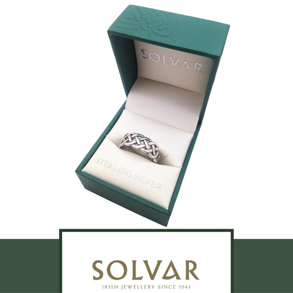 Sterling Silver Woven Celtic Knot Ring