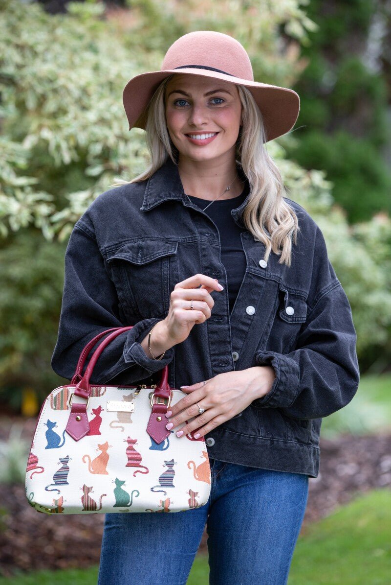 Tapestry Convertible Bag - Cheeky Cat