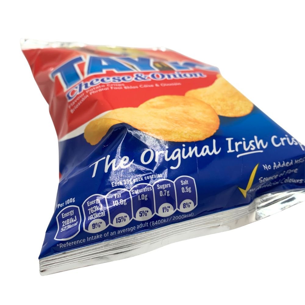 Tayto Cheese & Onion Crisps - The Celtic Gift Store - Food - Gift
