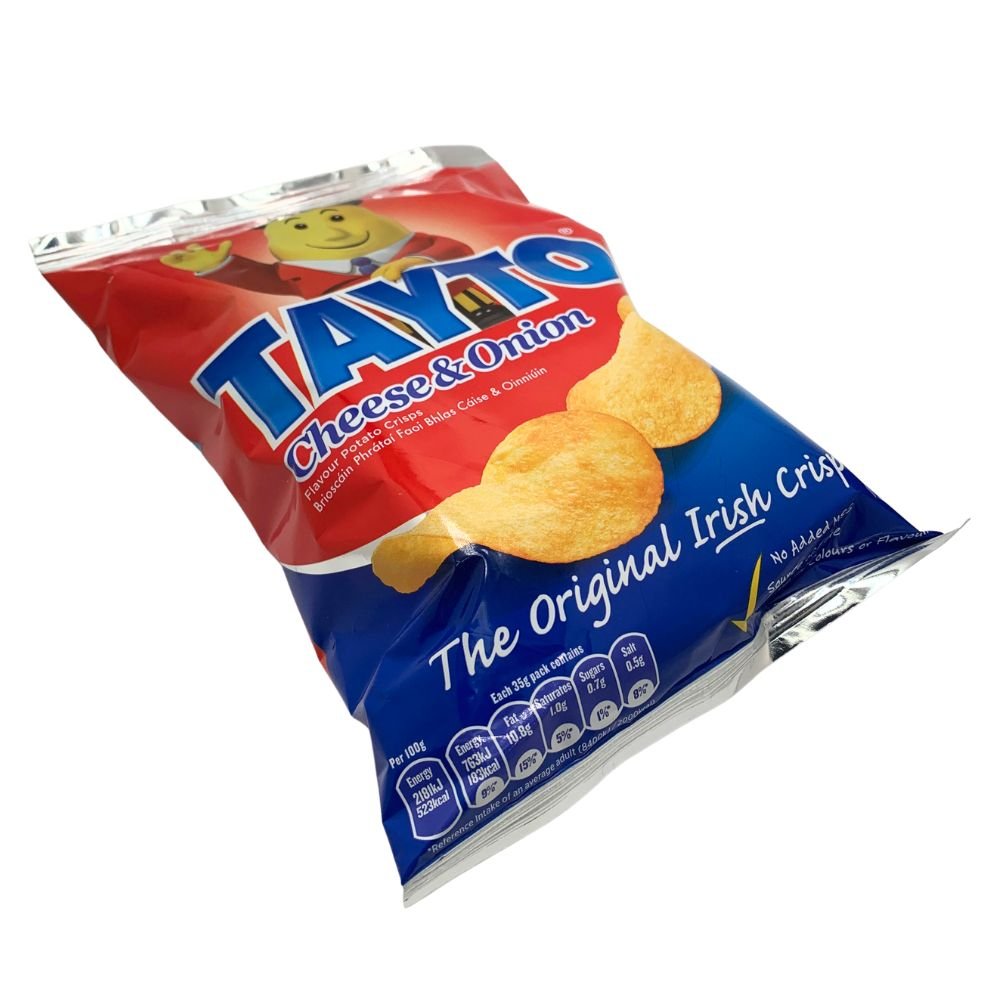 Tayto Cheese & Onion Crisps - The Celtic Gift Store - Food - Gift
