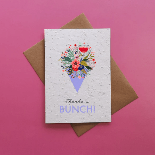 Thanks a Bunch! - Plantable Seed Card - The Celtic Gift Store - Gift Option