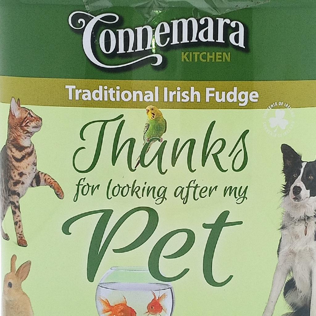 'Thanks For Looking After My Pet' Gift Tin - Irish Fudge