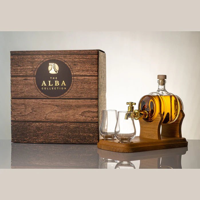 The Alba Collection Barrel & Tap Whiskey Decanter - The Celtic Gift Store - Barware