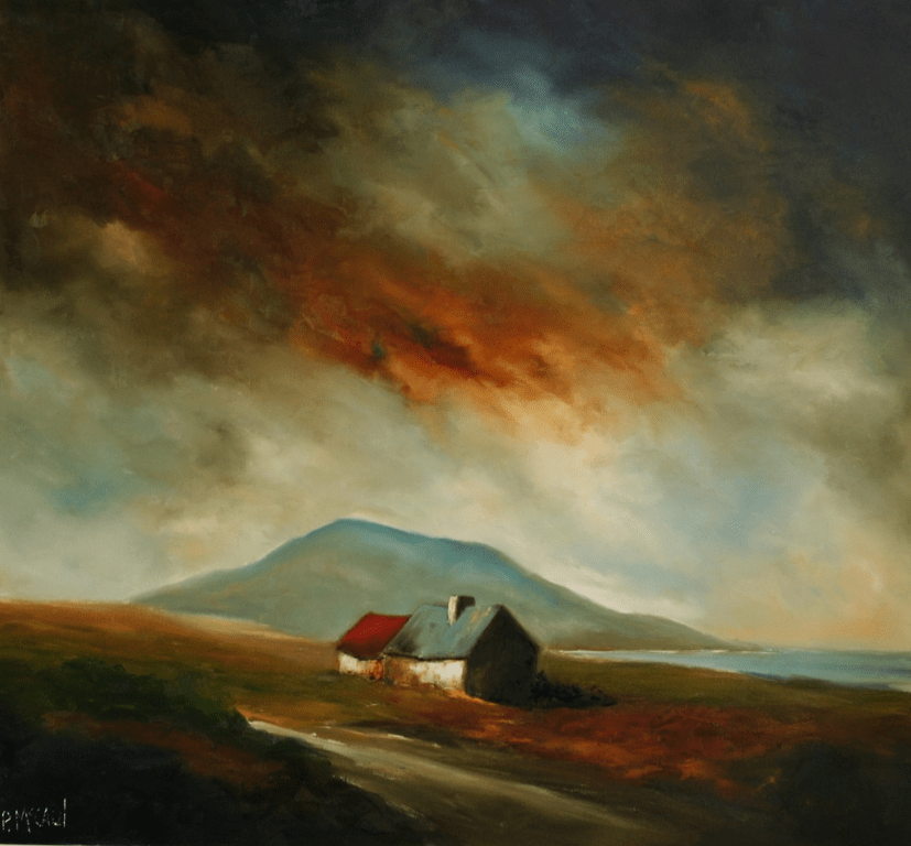 'The Mountain Path' by Padraig McCaul - Mounted Print 16"x16" - The Celtic Gift Store - Decor