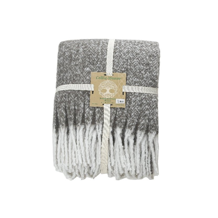 Throw Herringbone 120 x 170cm 640g + Tassle 15cm - The Celtic Gift Store - 