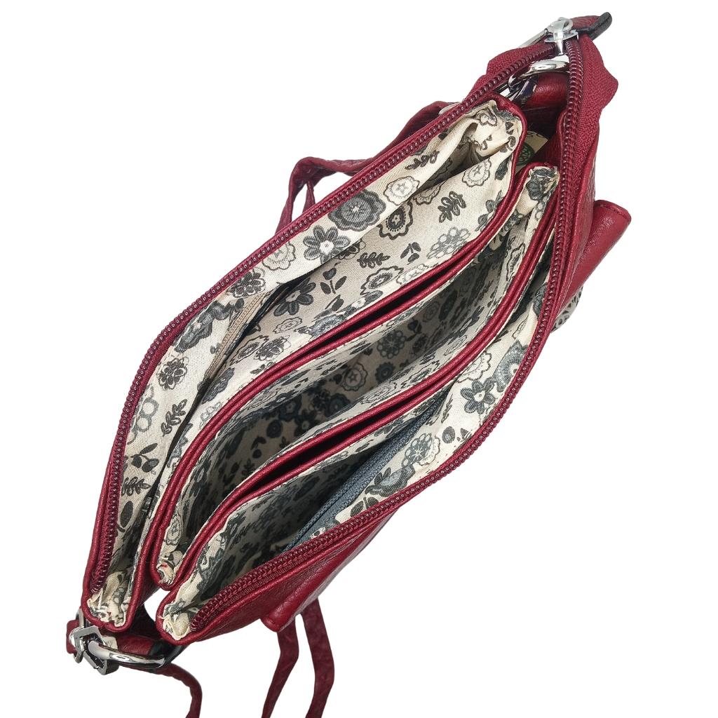 Tree of Life Trinity Branch Cell Phone Pocket Bag- Red