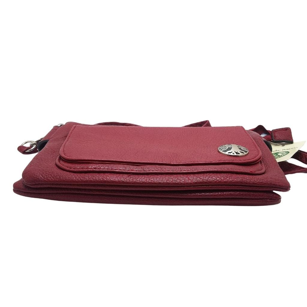 Tree of Life Trinity Branch Cell Phone Pocket Bag- Red