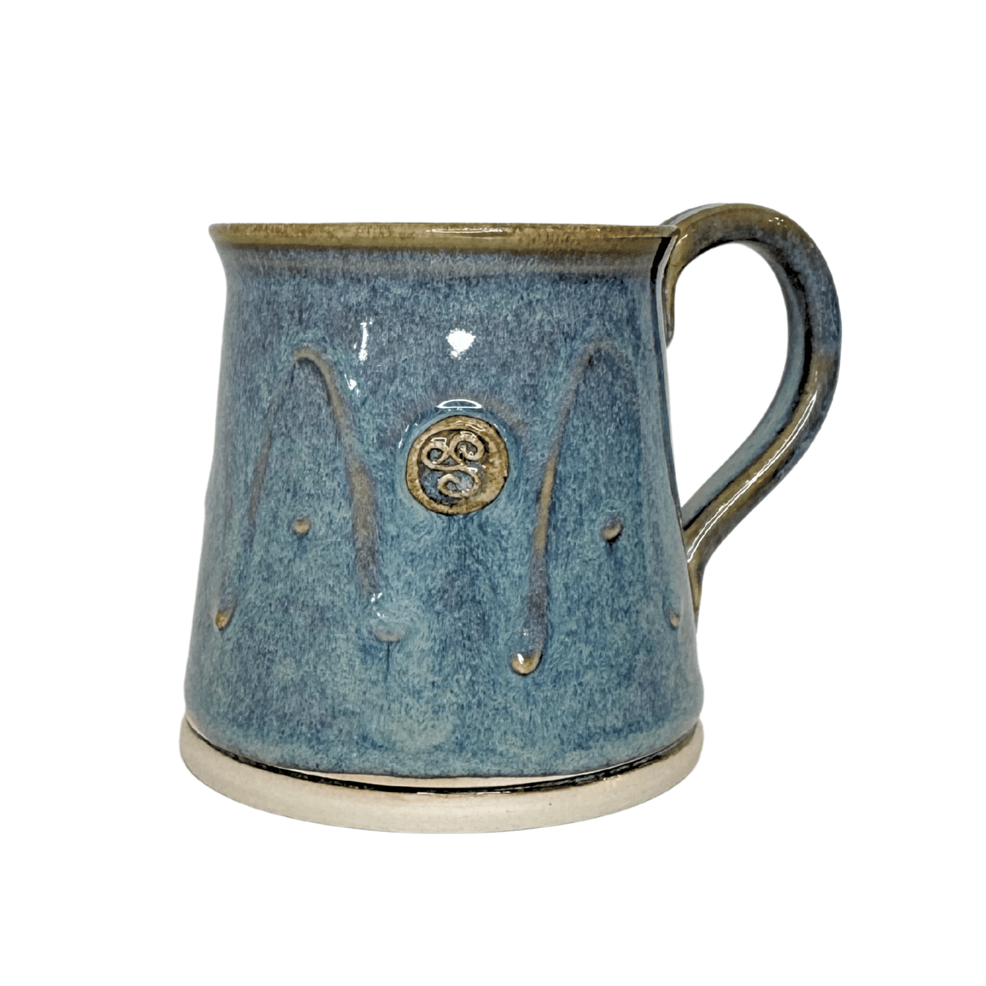Triskele Cylinder Mug Handmade Irish Pottery - The Celtic Gift Store - Drinkware