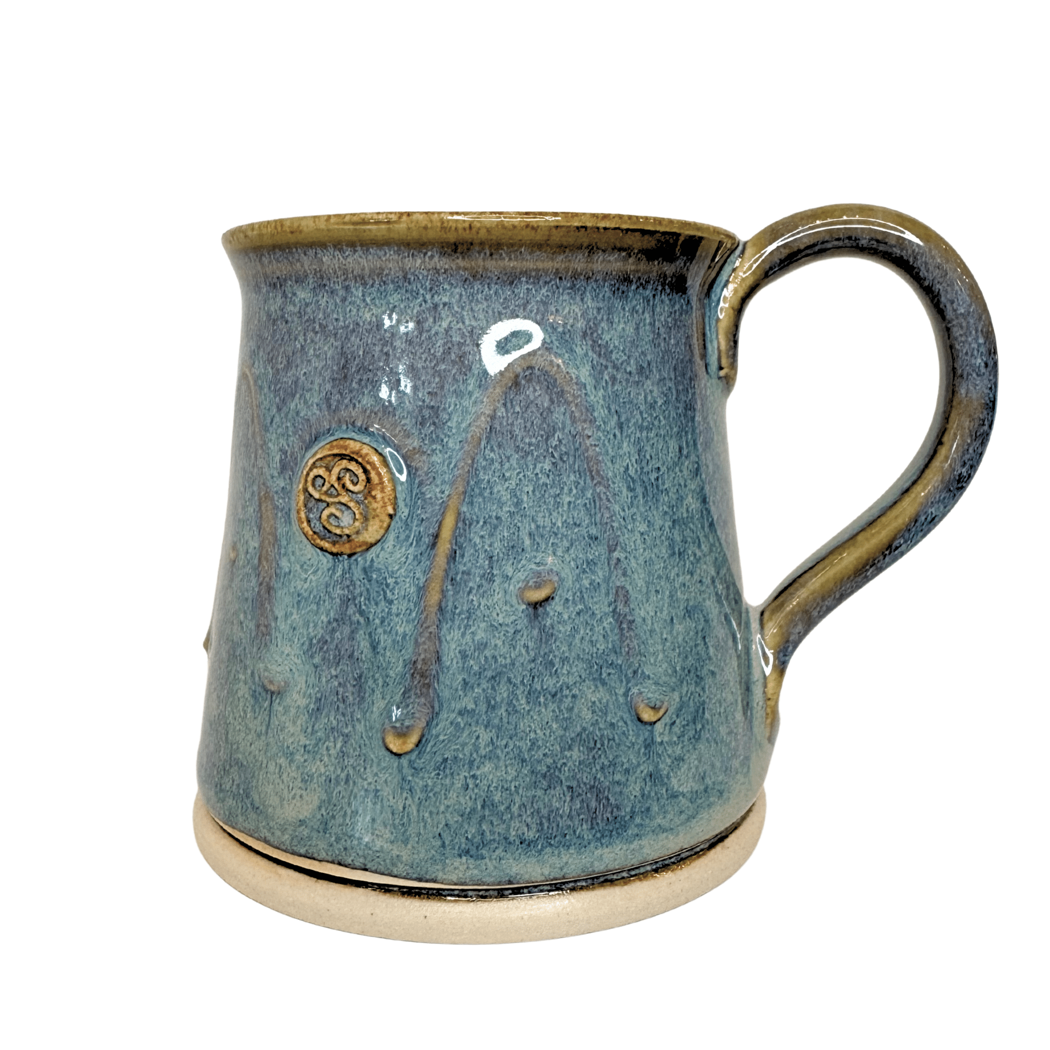 Triskele Cylinder Mug Handmade Irish Pottery - The Celtic Gift Store - Drinkware