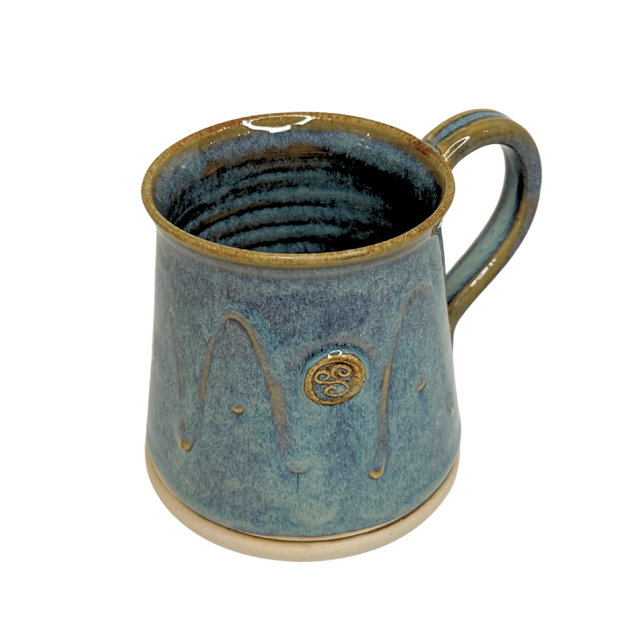 Triskele Cylinder Mug Handmade Irish Pottery - The Celtic Gift Store - Drinkware