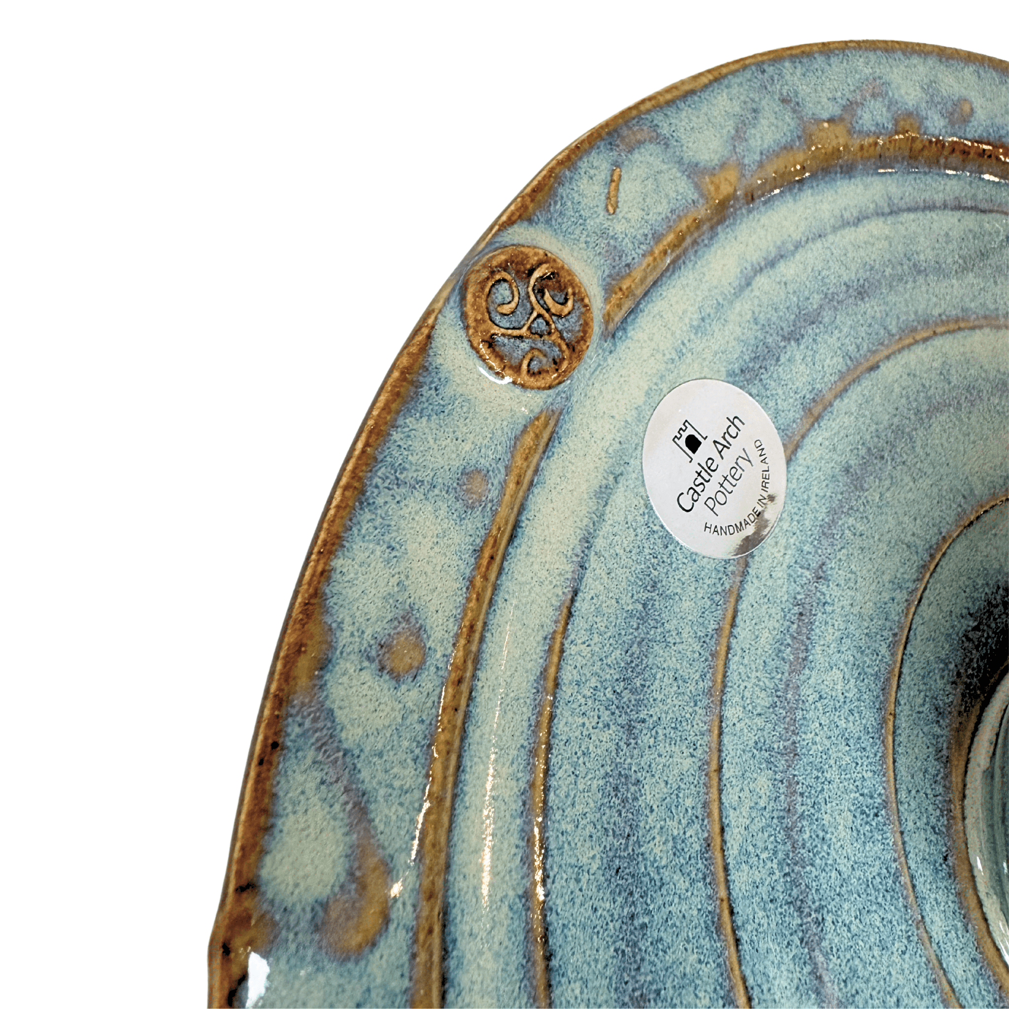 Triskele Party Plate Handmade Irish Pottery - The Celtic Gift Store - Kitchenware