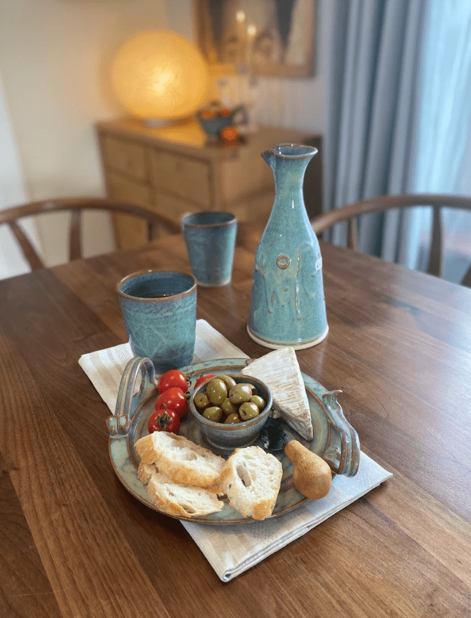 Triskele Party Plate Handmade Irish Pottery - The Celtic Gift Store - Kitchenware