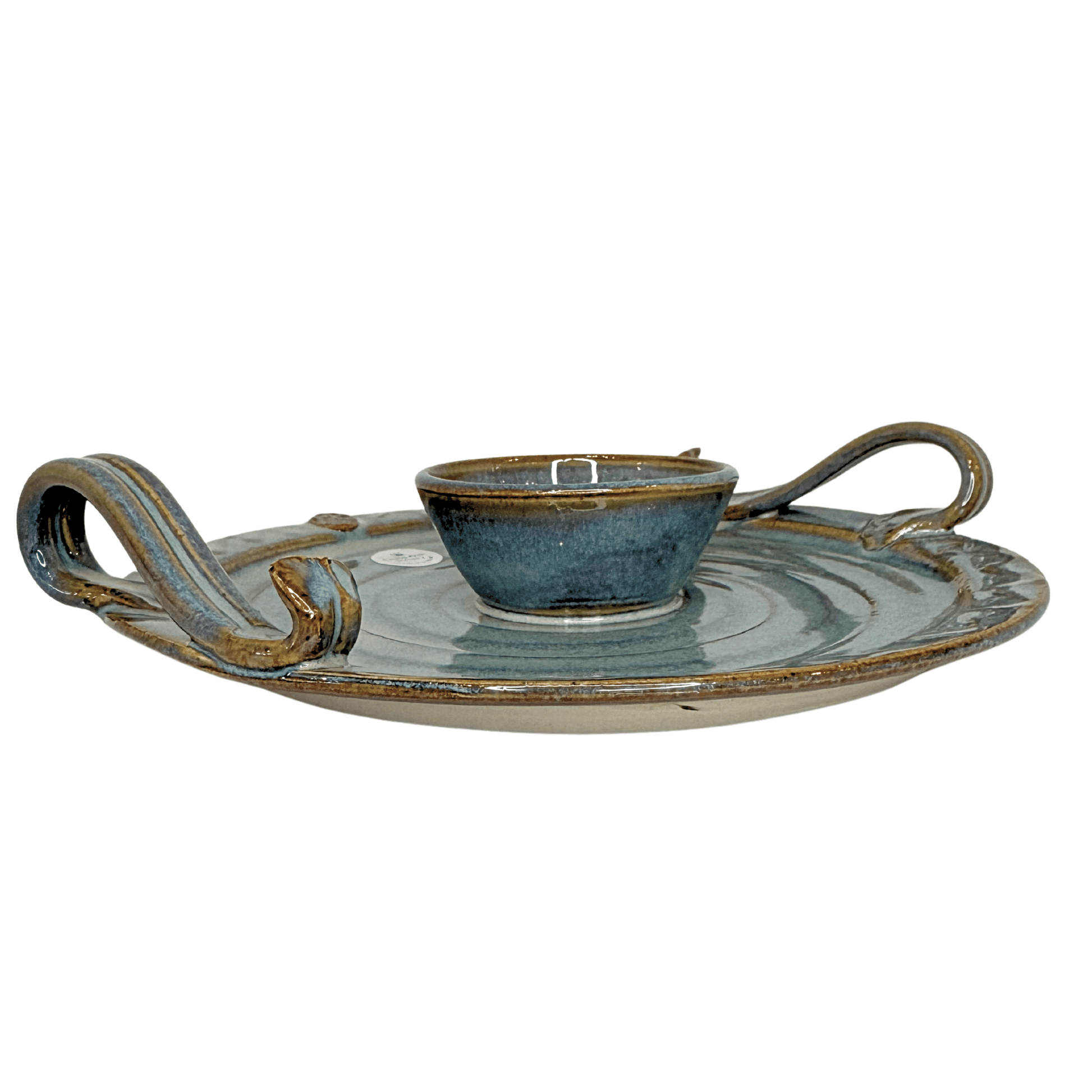 Triskele Party Plate Handmade Irish Pottery - The Celtic Gift Store - Kitchenware