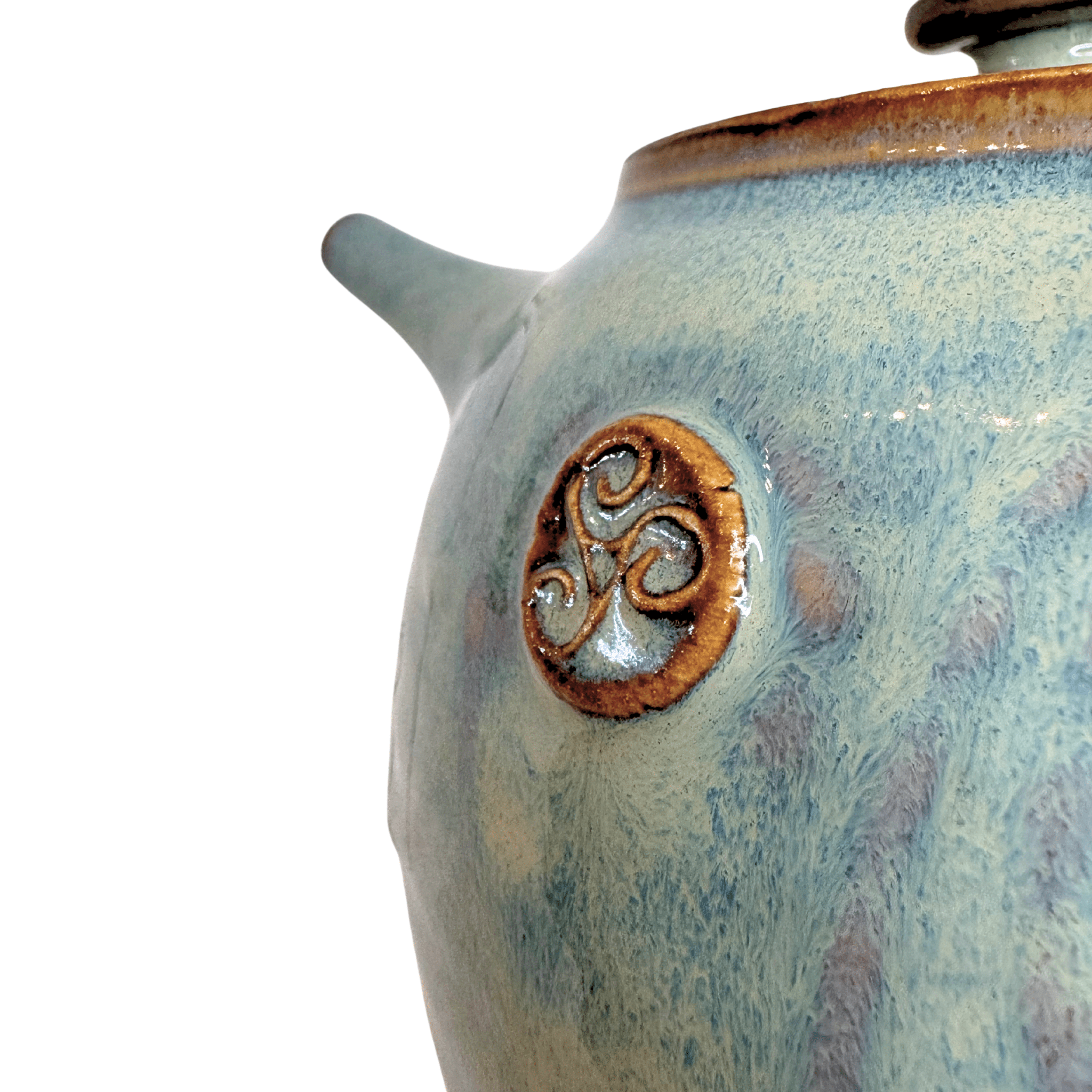Triskele Teapot Handmade Irish Pottery - The Celtic Gift Store - Drinkware